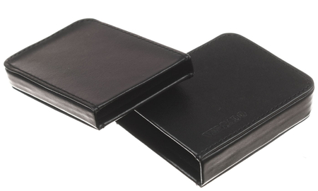Визитница-футляр из натуральной кожи Versado Б010, 65*90*15 мм, черный Визитница-футляр из натуральной кожи Versado Б010, 65*90*15 мм, черный