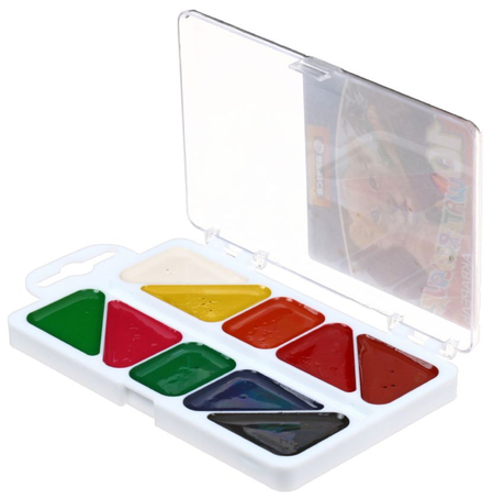 Акварель медовая Africa , 10 цветов, в пластиковой коробке, без кисти