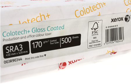 Бумага офисная Xerox Colotech+ Gloss coated, SRA3 (320*450 мм), 170 г/м2, 500 л.