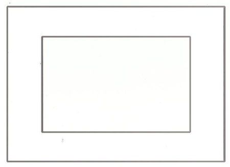 Паспарту картонное «Палитра», 15*21 (21*30) см, бирюзовое