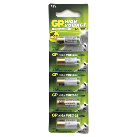 Батарейки щелочные GP High Voltage, 23AE, A23 (MN21, E23A, 1811A, 8LR932), 12V