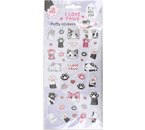 Наклейки объемные Meshu, 10×23 см, 40 шт., Love Paws