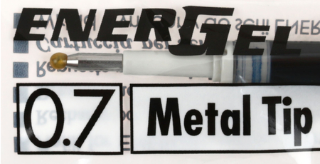 Стержень гелевый для ручек EnerGel, 112 мм, пулевидный, синий
