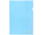 Папка-уголок пластиковая Forpus А4, толщина пластика 0,10 мм, прозрачная синяя