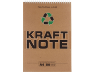 Блокнот на гребне Kraft Note