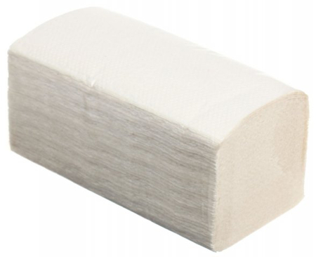 Полотенца бумажные «Стандарт» (в пачке), 1 пачка, ширина 230 мм, белые (с кремовым оттенком)