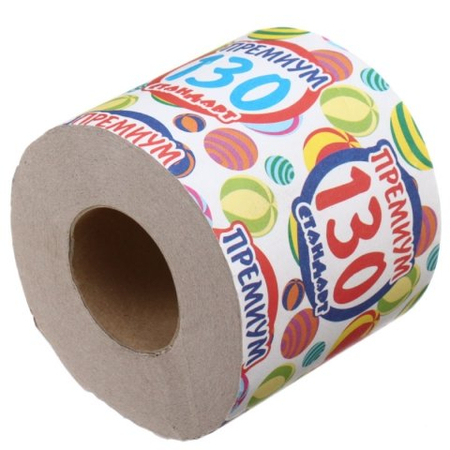 Бумага туалетная «Стандарт» , 1 рулон, ширина 85 мм, «Премиум», «130», серая 