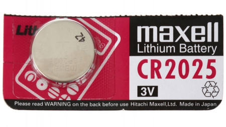 Батарейка литиевая дисковая Maxell Lithium, CR2025, 3V 