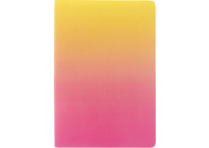 Ежедневник недатированный Berlingo Radiance, 143×210 мм, 136 л., желтый/розовый градиент