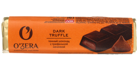 Шоколад O'Zera, 47 г, Dark Truffle, горький шоколад с трюфельной начинкой