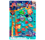 Игрушка детская «Рыбалка магнитная» Sima-Land (пластик), 9 рыбок, 2 удочки, «Морские приключения»