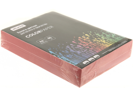 Бумага офисная цветная Attache (пастель), А4 (210*297 мм), 80 г/м2, 500 л., розовая