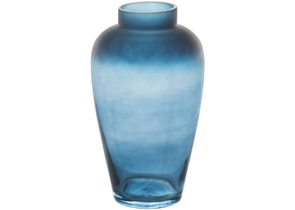 Ваза стеклянная, 280×150 мм, синяя