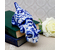 Сувенир фарфоровый «Кот Барсик» (гжель), 19*9*10 см, бело-синий
