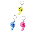 Свисток пластиковый на кольце «Мяч», «Футбольный мяч-свисток», ассорти