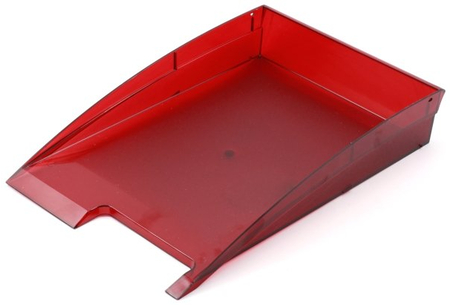 Лоток горизонтальный «Эсир», 350*235*60 мм, прозрачно-рубиновый