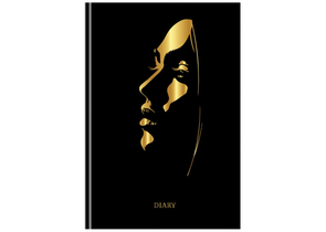 Ежедневник недатированный BG А5, 145×210 мм, 136 л., Golden Girl