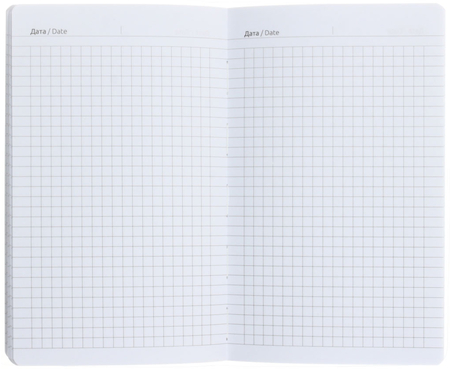 Книжка записная Lorex в ПВХ обложке, 110*180 мм, 80 л., клетка, Sparkle, голубой