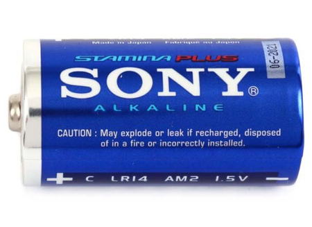 Батарейка щелочная Sony Stamina Plus Alkaline , C, LR14, 1.5V