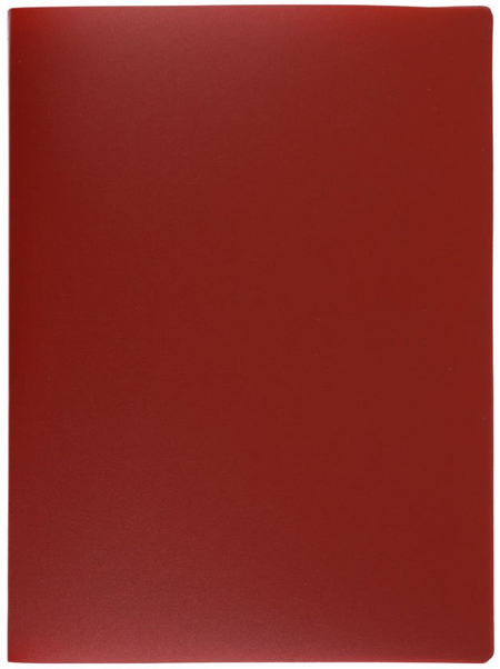 Папка-скоросшиватель пластиковая с пружиной Basic Silwerhof, толщина пластика 0,5 мм, красная