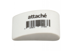 Ластик Attache, 37×20×12 мм, белый