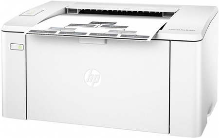 Принтер лазерный HP LaserJet Pro M102a (G3Q34A), A4, лазерная черно-белая печать 1200×1200 dpi, белый