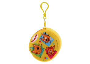 Кошелек детский для мелочи Sima-Land (плюш), 9×1 см, «Три кота», желтый Кошелек детский для мелочи Sima-Land (плюш), 9×1 см, «Три кота», желтый