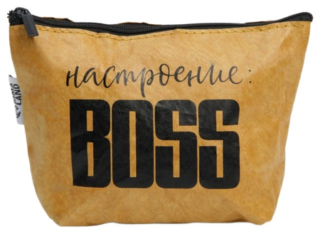 Косметичка крафтовая «Настроение Boss», 11*17 см Косметичка крафтовая «Настроение Boss», 11*17 см