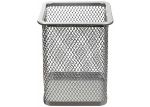 Стакан для канцелярских принадлежностей Forpus, 100×80 мм, серебристый