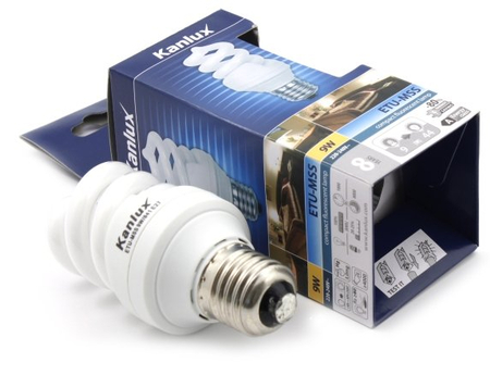 Лампа люминесцентная энергосберегающая Kanlux , ETU-MSS 9W/841 E27, 9W (220-240V), цоколь E-27