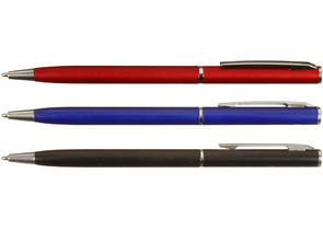 Ручка подарочная шариковая автоматическая Balu, корпус ассорти, стержень синий