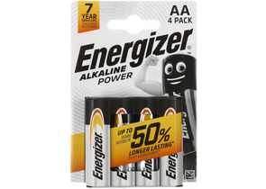 Батарейки щелочные Energizer Alkaline Power, AA, LR6, 1,5V, 4 шт.