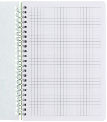 Тетрадь общая А5, 80 л. на гребне Light Book, 145*210 мм, клетка, зеленая Тетрадь общая А5, 80 л. на гребне Light Book, 145*210 мм, клетка, зеленая
