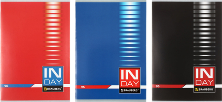 Тетрадь общая А4, 96 л. на скобе Brauberg Inday, 203*297 мм, клетка, ассорти Тетрадь общая А4, 96 л. на скобе Brauberg Inday, 203*297 мм, клетка, ассорти