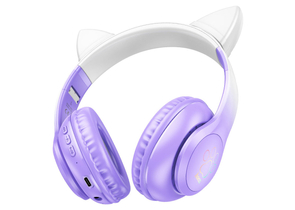 Наушники беспроводные Hoco W42 Cat Ears, Purple Grape Наушники беспроводные Hoco W42 Cat Ears, Purple Grape