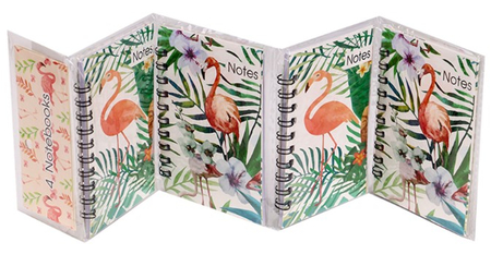 Набор записных книжек Profit А7, 4 шт., 75*105 мм, линия, «Фламинго»