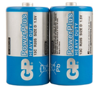 Батарейки солевые GP PowerPlus, D, R20, 1.5V, 2 шт.