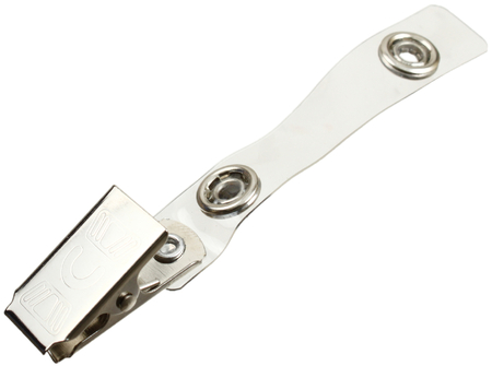 Клипсы для бейджа, 100 шт., пластик + металл