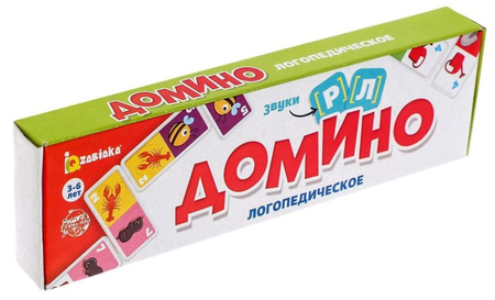 Игра настольная «Домино Логопедическое», 28 элементов, «Звуки Р, Л» Игра настольная «Домино Логопедическое», 28 элементов, «Звуки Р, Л»