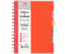 Тетрадь-блокнот общая А5, 200 л. на гребне с разделителями Listoff, 150*210 мм, клетка, оранжевая