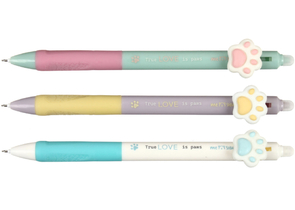 Ручка гелевая автоматическая Meshu «Пиши-Стирай» с топпером, Sweet Paws, корпус ассорти, стержень синий Ручка гелевая автоматическая Meshu «Пиши-Стирай» с топпером, Sweet Paws, корпус ассорти, стержень синий