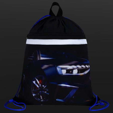 Мешок для обуви Brauberg Reflective с ручкой, 460*360 мм, Super Car