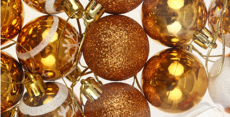 Набор шаров новогодних в елочке (пластик), диаметр 4 см, 17 шт., оранжевые