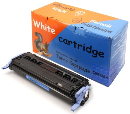 Тонер-картридж White Cartridge Q6002A, Yellow, ресурс 2000 страниц Тонер-картридж White Cartridge Q6002A, Yellow, ресурс 2000 страниц
