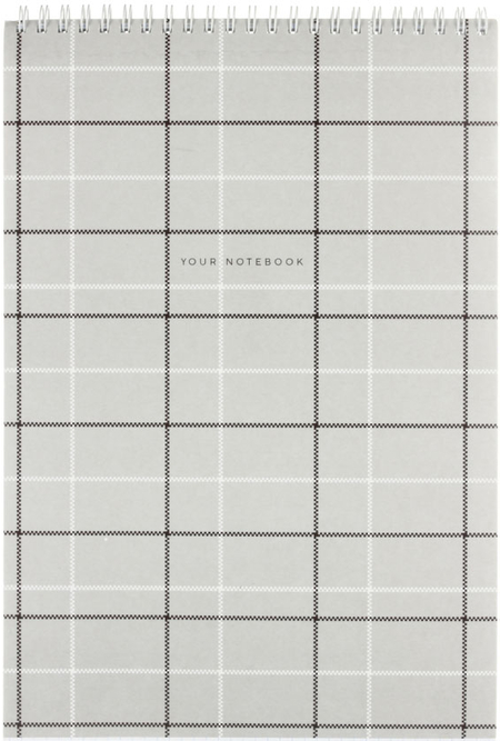 Блокнот на гребне ARTspace А4, 200*290 мм, 80 л., клетка, «Узор. Fashion Pattern»