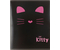 Тетрадь общая А5, 48 л. на скобе №1School Kitty, 162*202 мм, клетка, черная