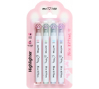 Набор маркеров-текстовыделителей Meshu Nice Kittens, 4 цвета