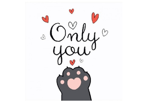 Мини-открытка в букеты «Стильная открытка», 70×70 мм, Only You