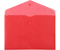 Папка-конверт пластиковая на кнопке «Бюрократ» Economy А4+, толщина пластика 0,10 мм, красная