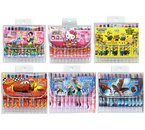 Мелки восковые с выдвижным грифелем, 12 цветов, 12 шт., высота 11 см, ассорти